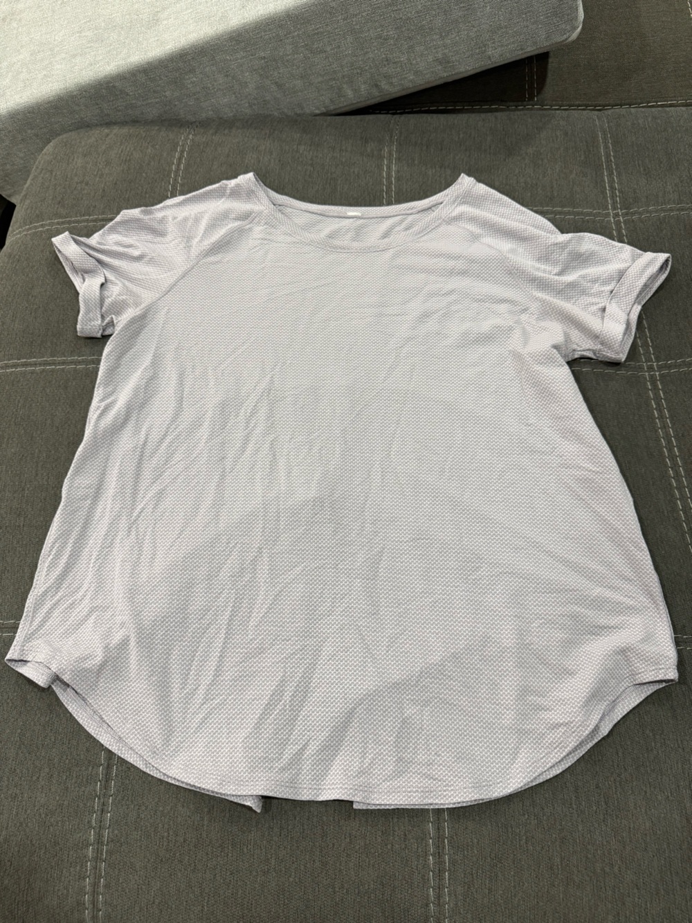 lululemon athletica Light Lavender Crew Short Sleeve Tee